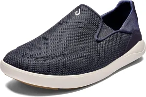 OLUKAI Nohea Pae Men's Slip On Sneakers, Lightweight Barefoot Feel & Breathable All-Weather Shoes, Drop-in Heel & Comfort Fit