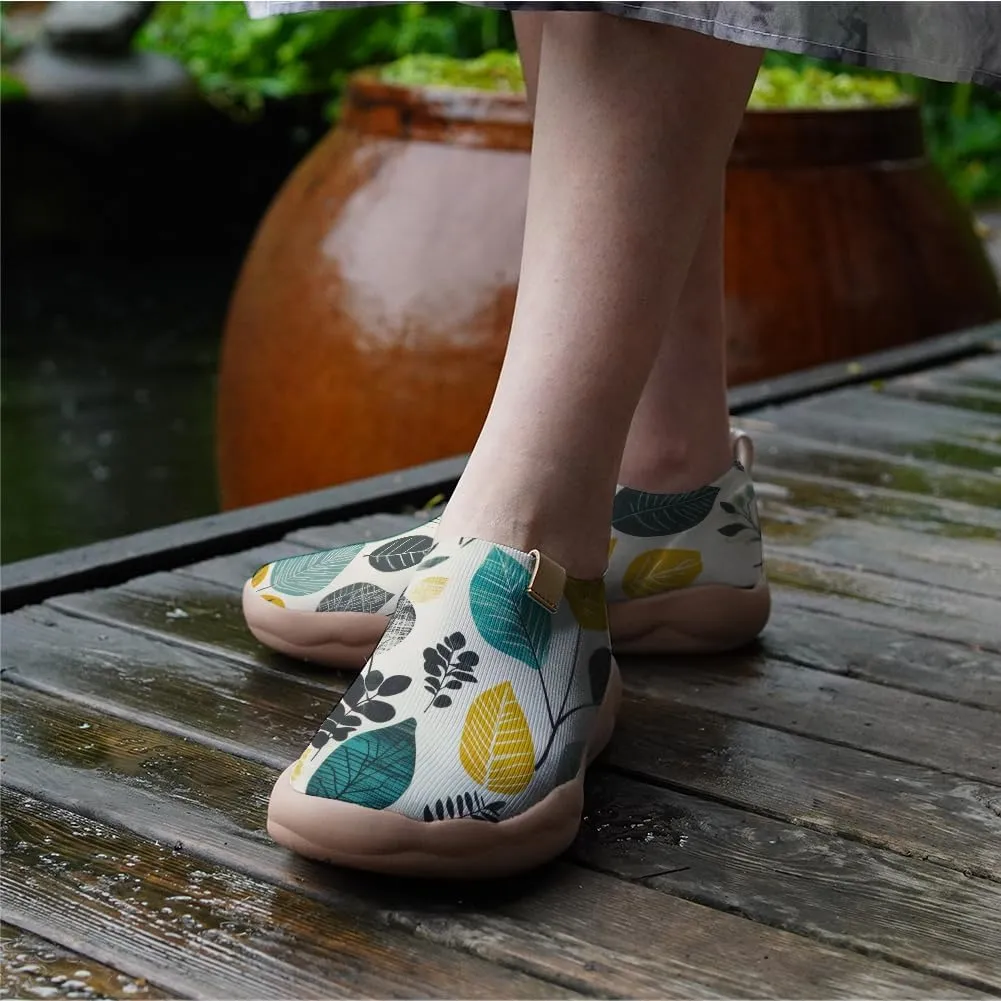 Onehorse Women's Slip-Ons Loafers Flowers Artistic Shoes Lightweight Comfortable Casual Travel Footwear