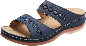 Orthopedic Sandals for Women, Women's Dressy Summer Platform Arch Support Sandals Comfort Walking Beach Flat Wedge Sandals