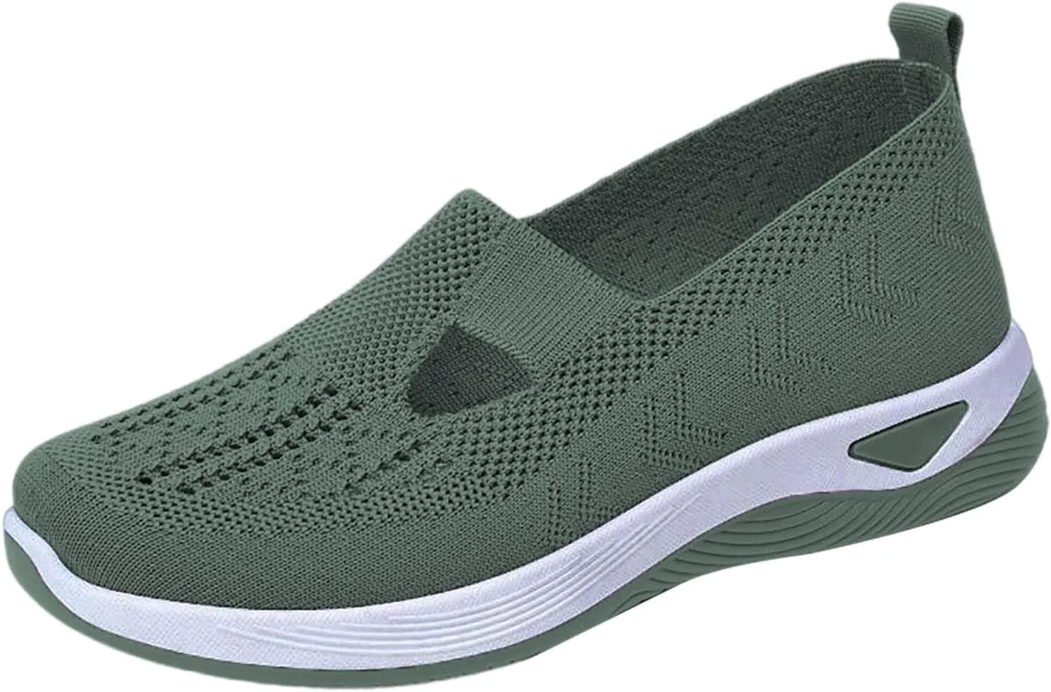 Orthopedic Shoes for Women Woven Slip on Walking Running Shoes for Women Fashion Brown Casual Shoes Wedge Sneakers Waterproof Tennis Shoe Loafers Dress Shoe