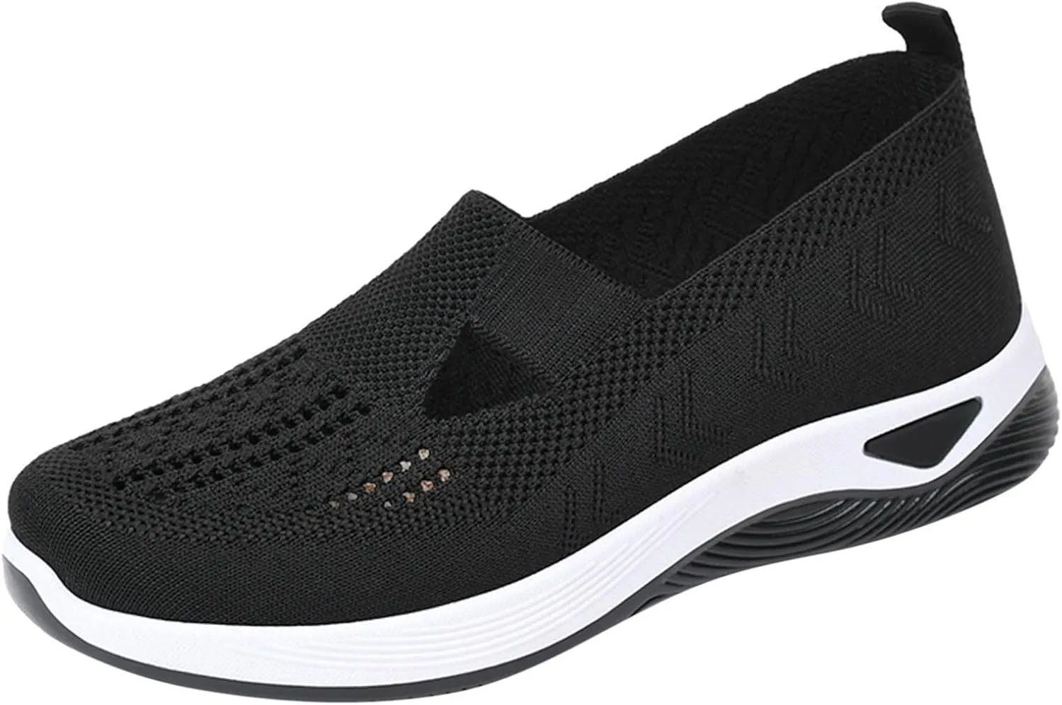 Orthopedic Shoes for Women Woven Slip on Walking Running Shoes for Women Fashion Brown Casual Shoes Wedge Sneakers Waterproof Tennis Shoe Loafers Dress Shoe