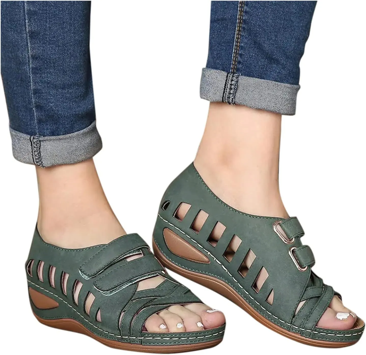 Orthotic Sandals for Women with Arch Support Flip Flops Beach Wedge Sandal Dressy Summer Arch Support Shoes for Woman Wedge Shoes Slip On Dressy Sandalia Ortopedica De Mujer