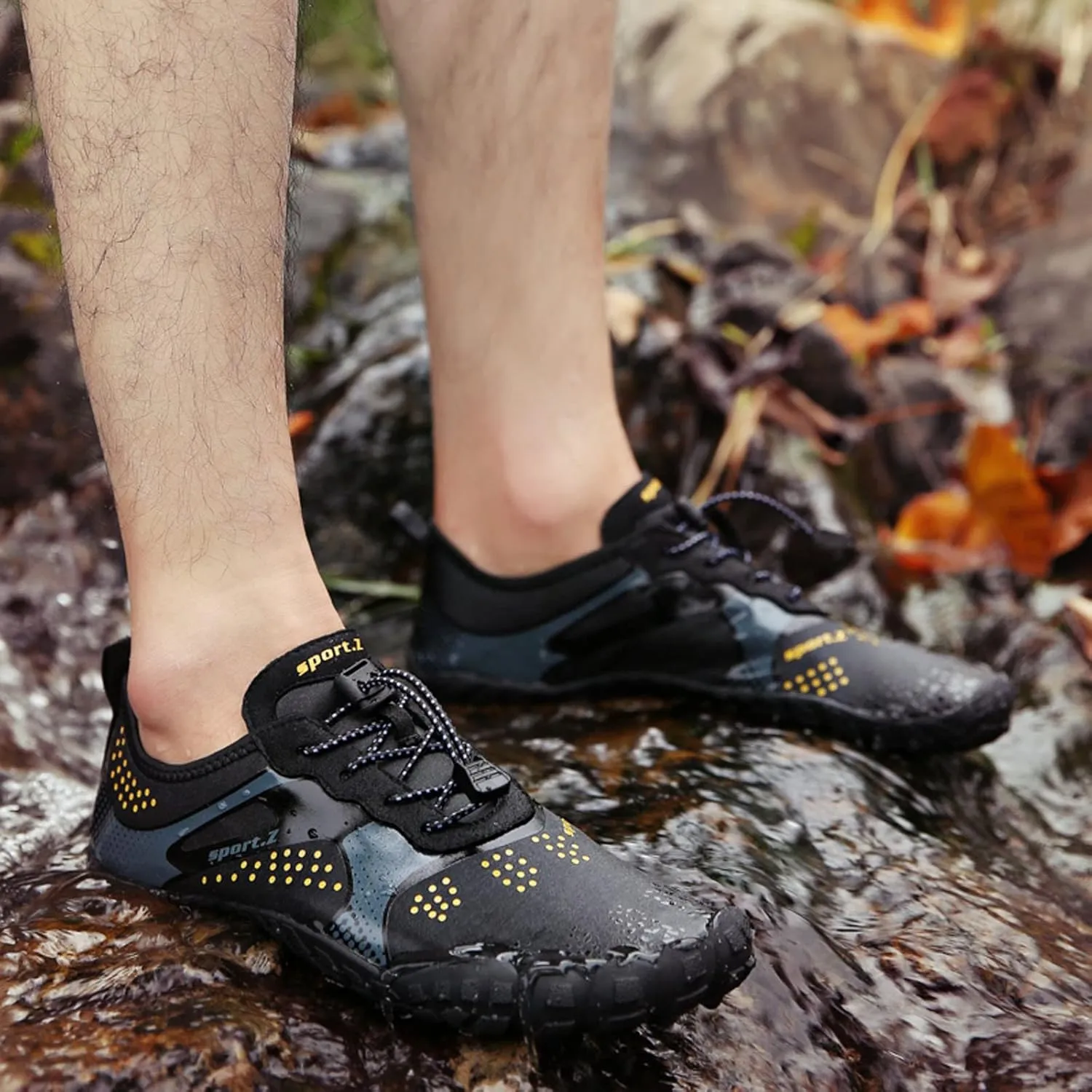 Outdoor Couple Women Men Mountaineering Casual Sport Shoes Strap Beach Running Breathable Soft Bottom Sneaker Laces Mens