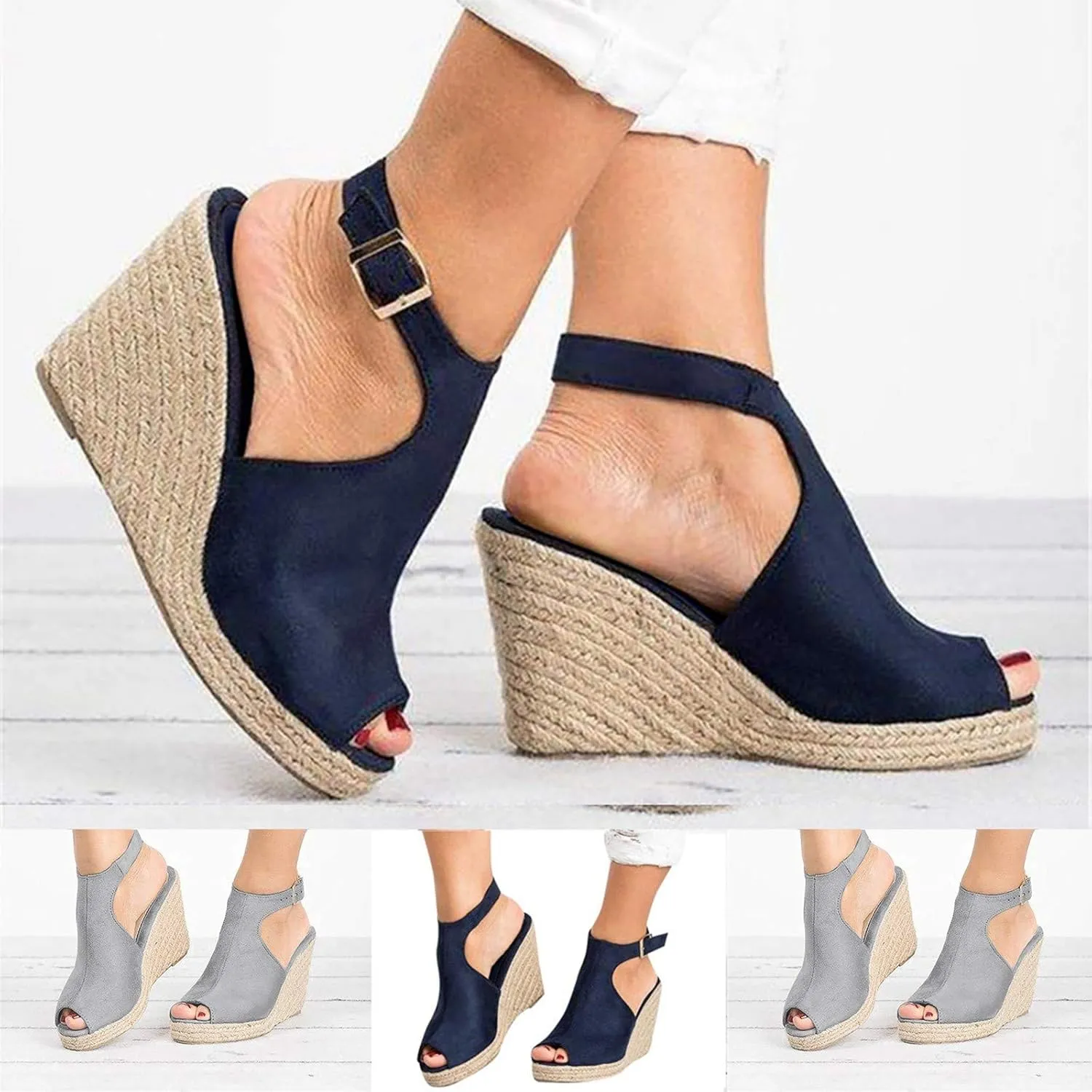 Pumps for Women High Heels,Sexy Sandals Rhinestone Ankle Strap Chunky Block Heels Dress Party Pumps Shoes