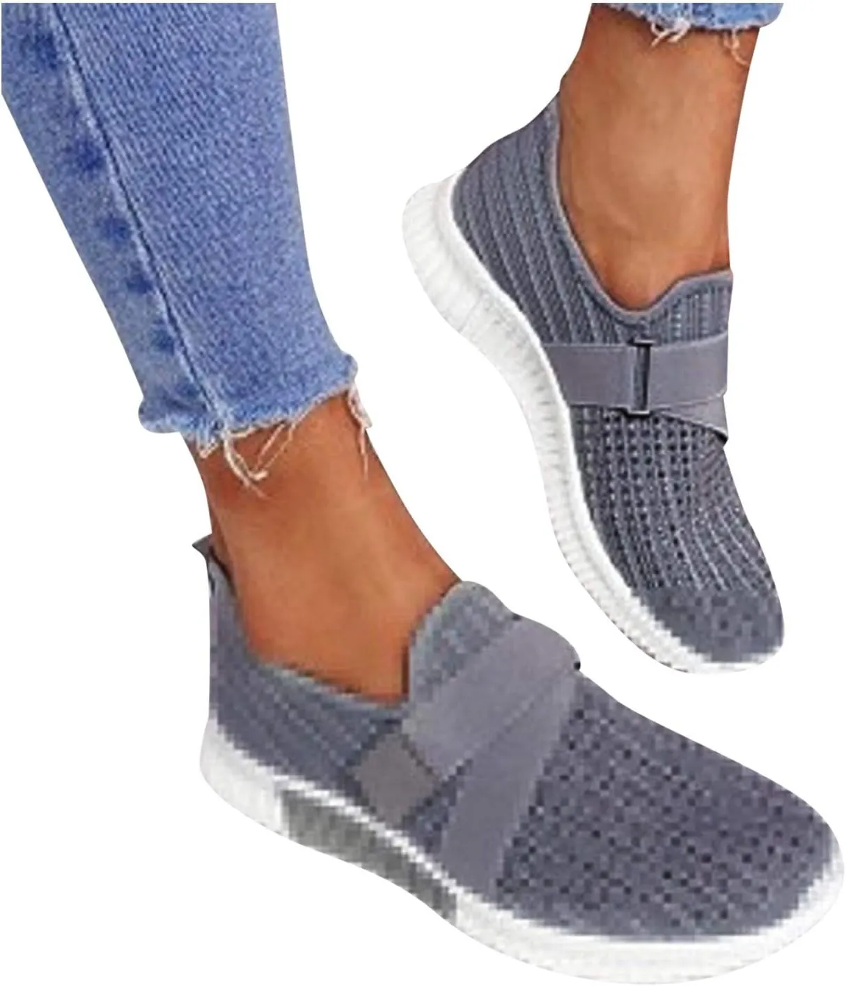 SBGMoSJ Women Sneakers Size 6 Wide Zapatos para Mujeres White High Top Canvas Shoes Women Platform Sneakers for Women 2023 Womens Walking Sneakers Slip On