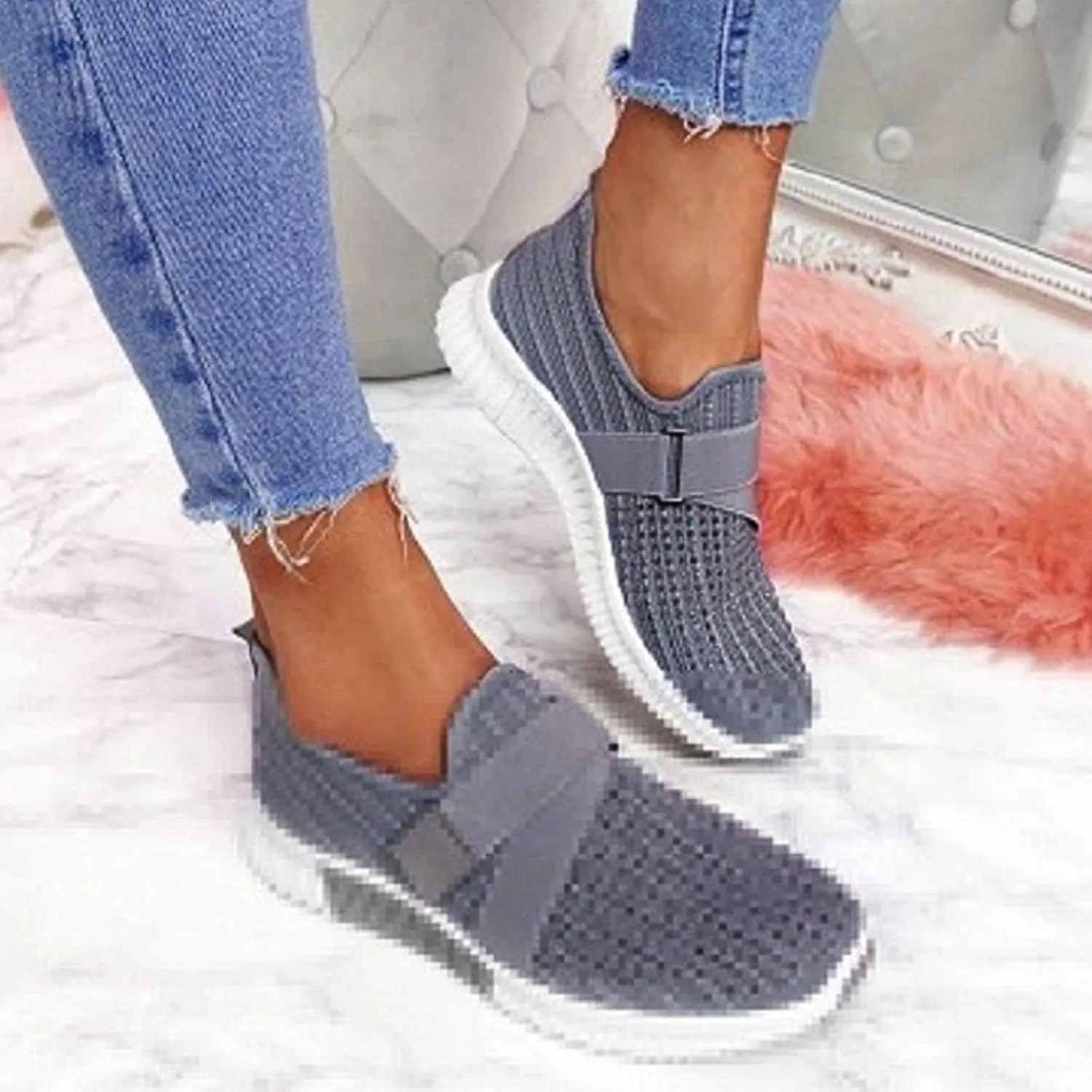 SBGMoSJ Women Sneakers Size 6 Wide Zapatos para Mujeres White High Top Canvas Shoes Women Platform Sneakers for Women 2023 Womens Walking Sneakers Slip On