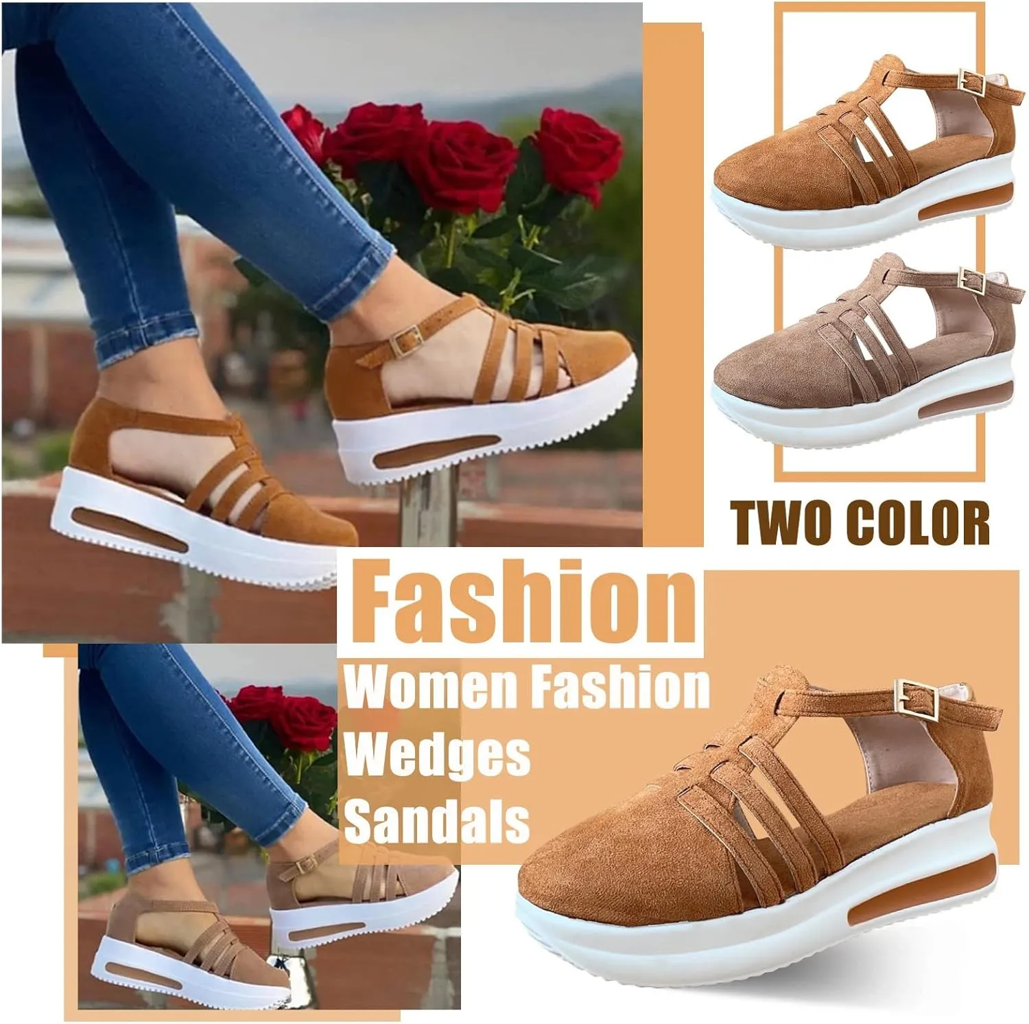Shoes for Women Sandals, Womens Sandals Causal Peep Toe Platform Sandals Shoes Wedges Ankle Sandals