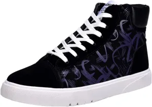 Slip on Walking Shoes for Men Comfort Memory Foam Breathable Fashion High Top Sneakers Non Slip Arch Support Vacation Training Gym Shoes Wide Width