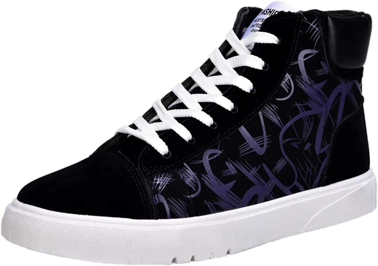 Slip on Walking Shoes for Men Comfort Memory Foam Breathable Fashion High Top Sneakers Non Slip Arch Support Vacation Training Gym Shoes Wide Width