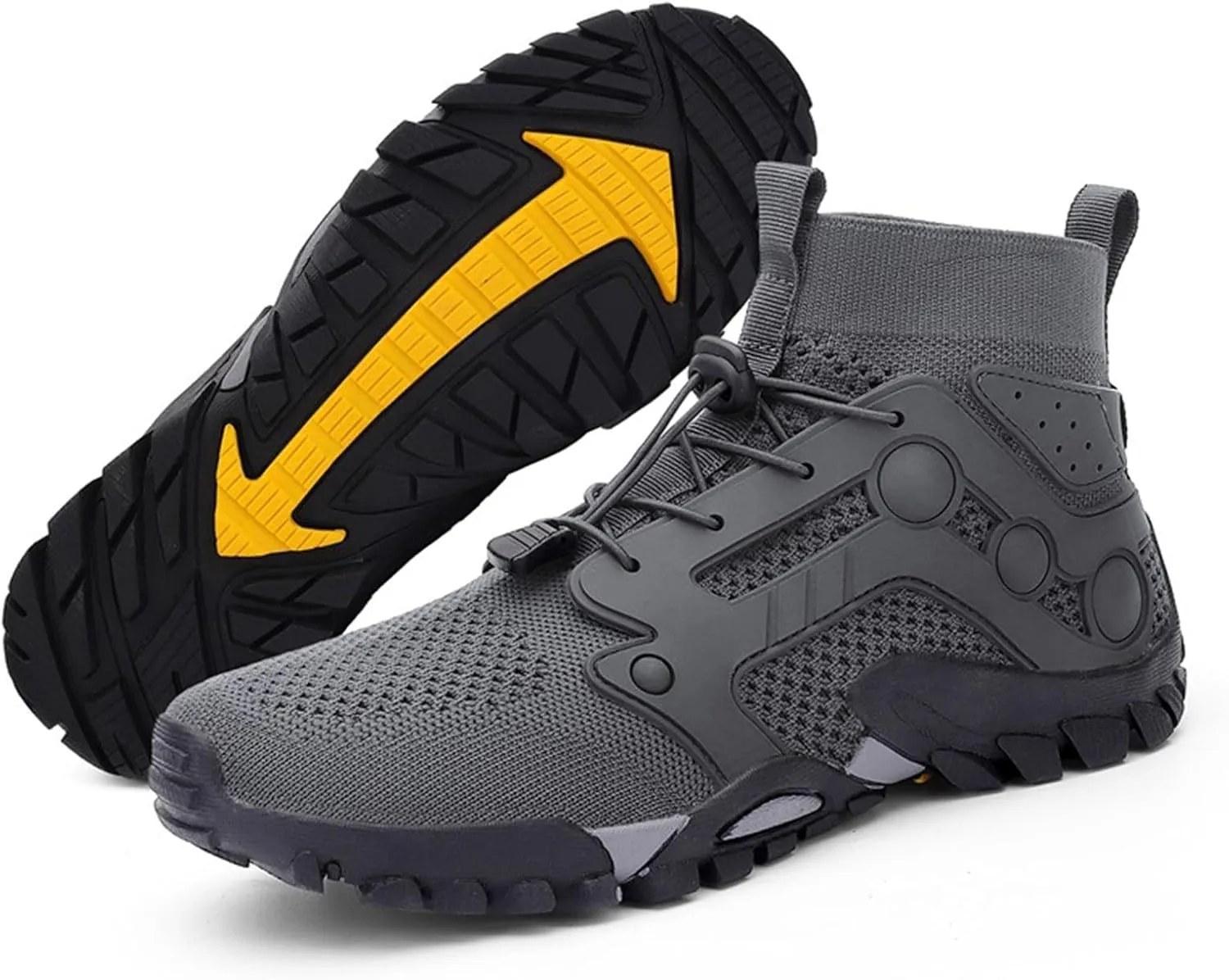 Slip on Walking Shoes for Men Comfort Memory Foam Hiking Shoes Breathable Lightweight Fashion Sneakers Non Slip Arch Support Cushioning Training Gym Shoes Wide Width