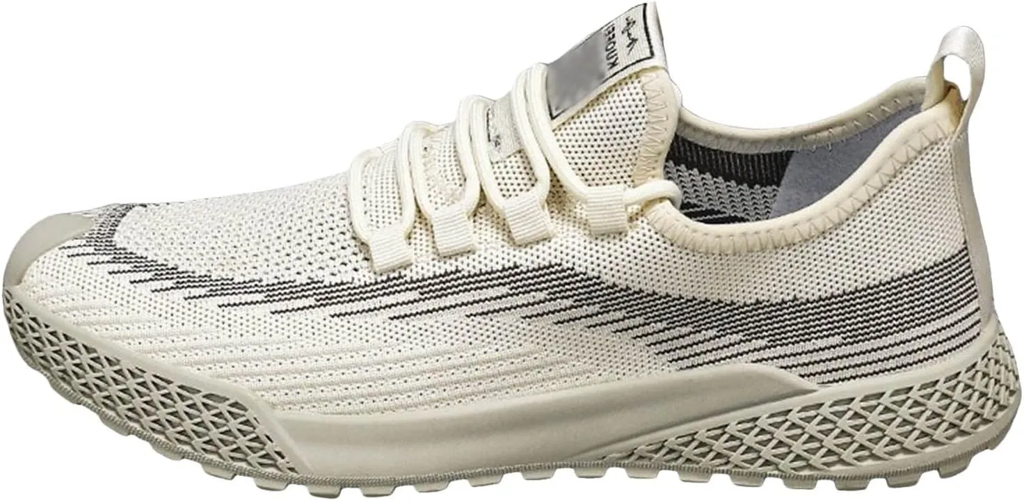 Slip on Walking Shoes Men Casual Dressy Memory Foam Ultra Lightweight Breathable Fashion Sneakers Non Slip Travel Jogging Training Gym Shoes Wide Width