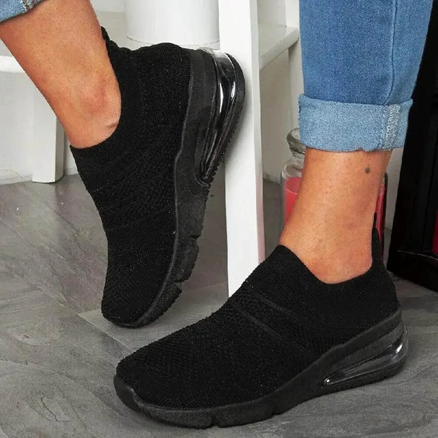 Sneakers for Walking Women Nurses Shoes for Women Comfortable Non Slip White Women's Tennis Shoes Size 9.5 Wide White Sneakers for Women Non Slip Women's Canvas Slip On Shoes Wide Width Size 11