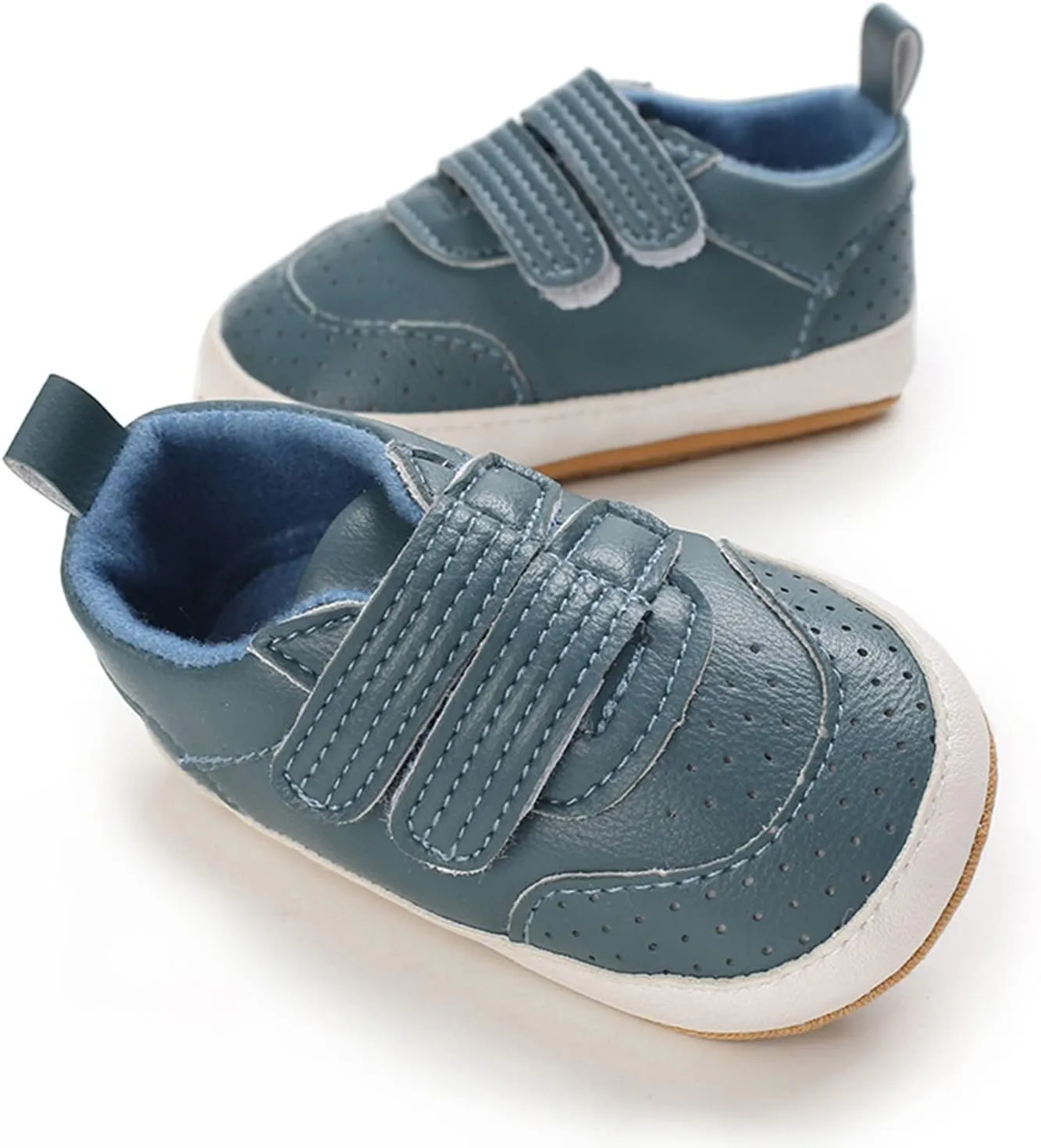Spring and Summer Children Baby Toddler Shoes Boys and Girls Casual Shoes Flat Bottom Light Breathable Comfortable Solid Color Hook Loop Toddler Shoes Size 9