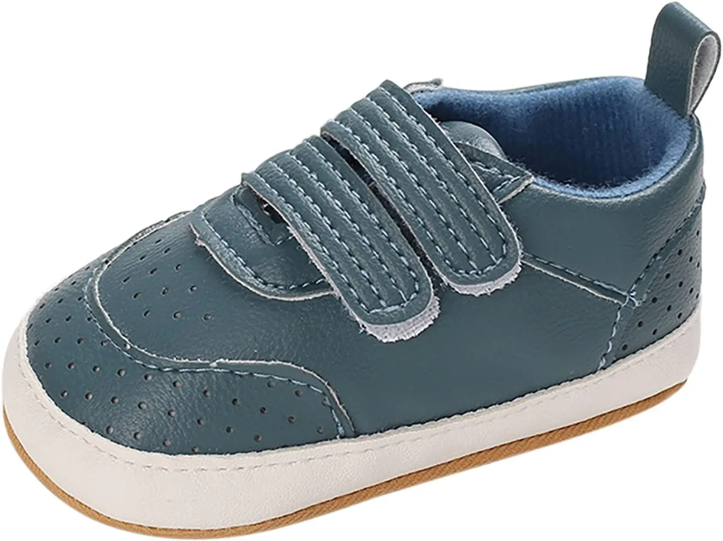 Spring and Summer Children Baby Toddler Shoes Boys and Girls Casual Shoes Flat Bottom Light Breathable Comfortable Solid Color Hook Loop Toddler Shoes Size 9