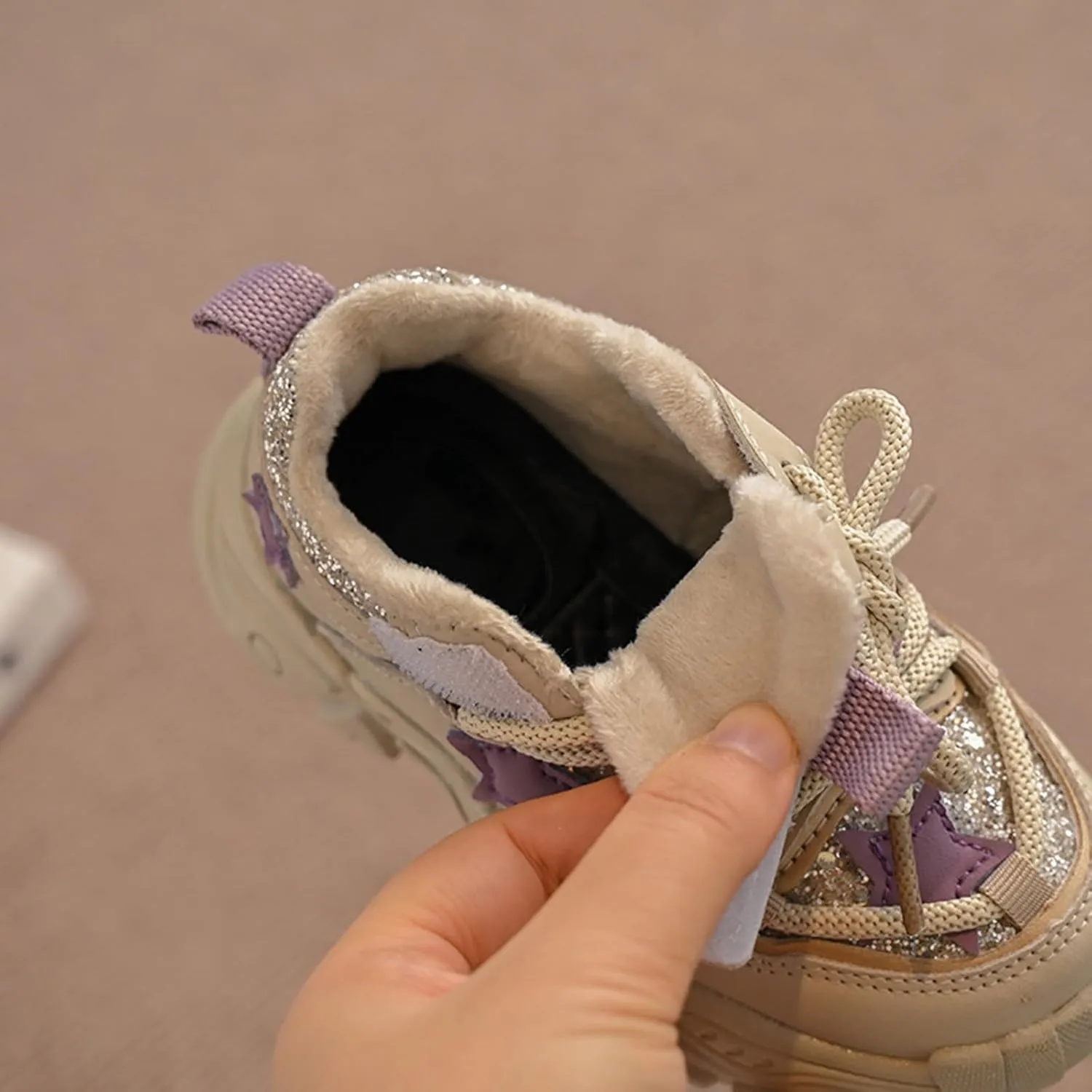 Star Casual Sneakers Walking Sneakers for Toddler Kids Winter Chunky Platform Y2k Aesthetic Cute Comfort Support Shoes