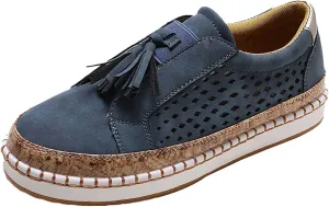 Tennis Shoes Women Lether Dress Casual Shoes Fashion Sneakers 2025 Women's Woven Orthopedic Breathable Soft Brown Tennis Shoe Cross Trainer Shoe