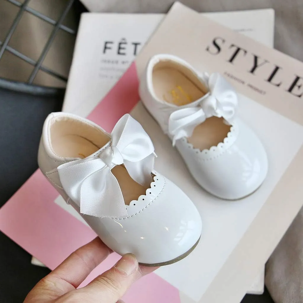Toddler Dress Shoes,Infant Kids Baby Girls Butterfly Knot Princess Leather Shoes Sandals 0-7 Years