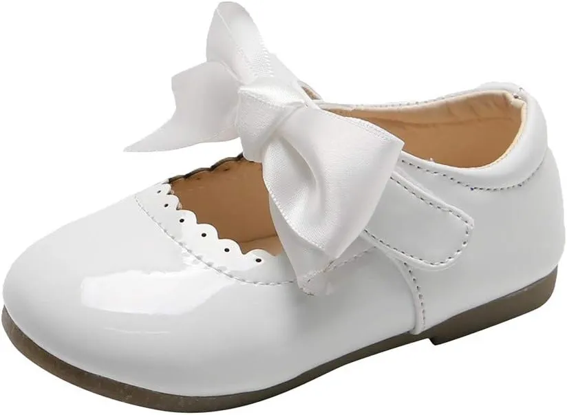 Toddler Dress Shoes,Infant Kids Baby Girls Butterfly Knot Princess Leather Shoes Sandals 0-7 Years