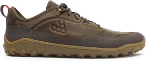 Vivobarefoot Tracker Leather Low Mens Barefoot Hiking | Waterproof, Lightweight & Puncture Resistant | All Weather & Terrains | Wide Fit Grounding Shoes | Bracken