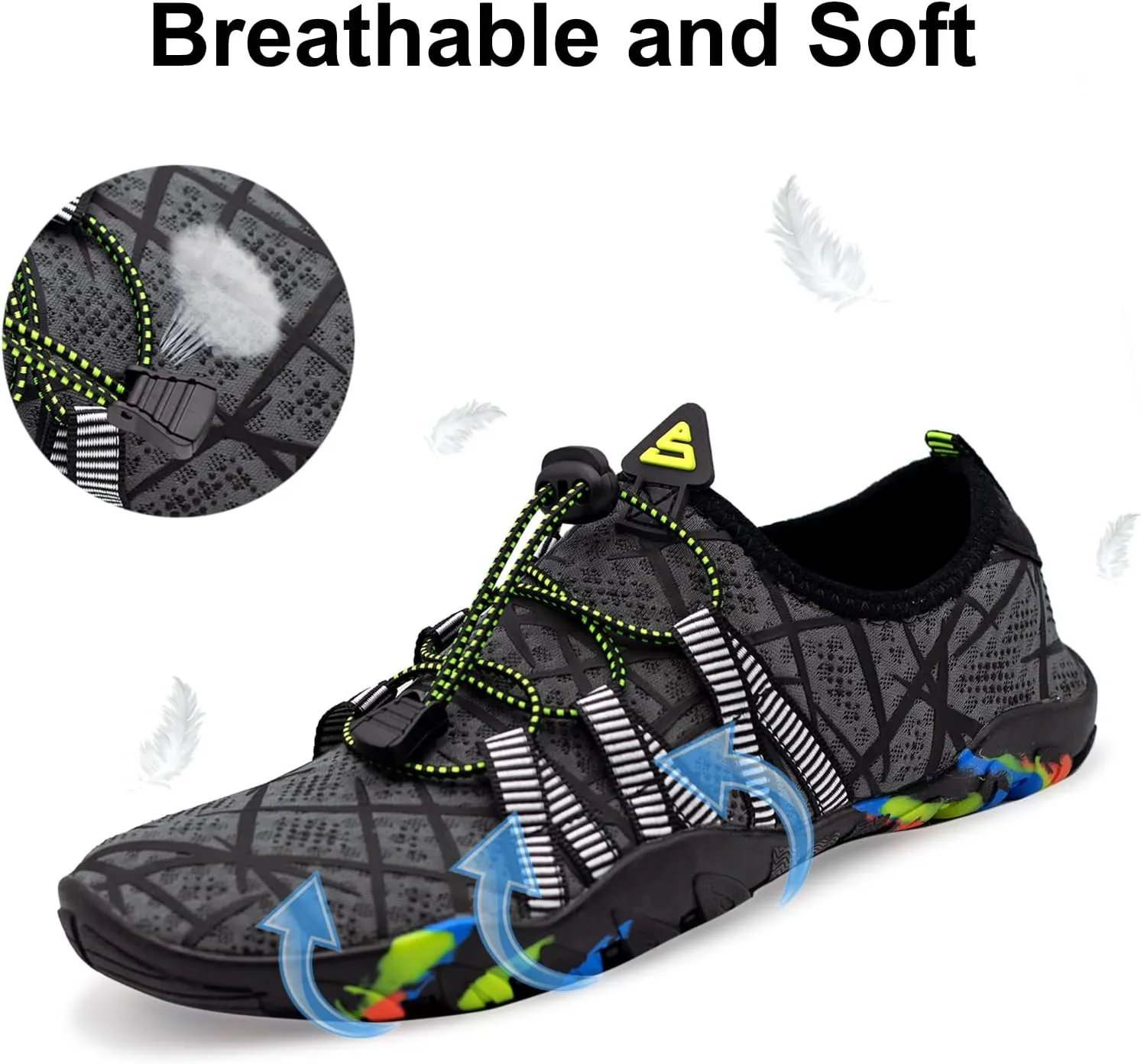 Water Shoes for Men Women Quick-Dry Barefoot Aqua Sock Outdoor Athletic Sport Shoes