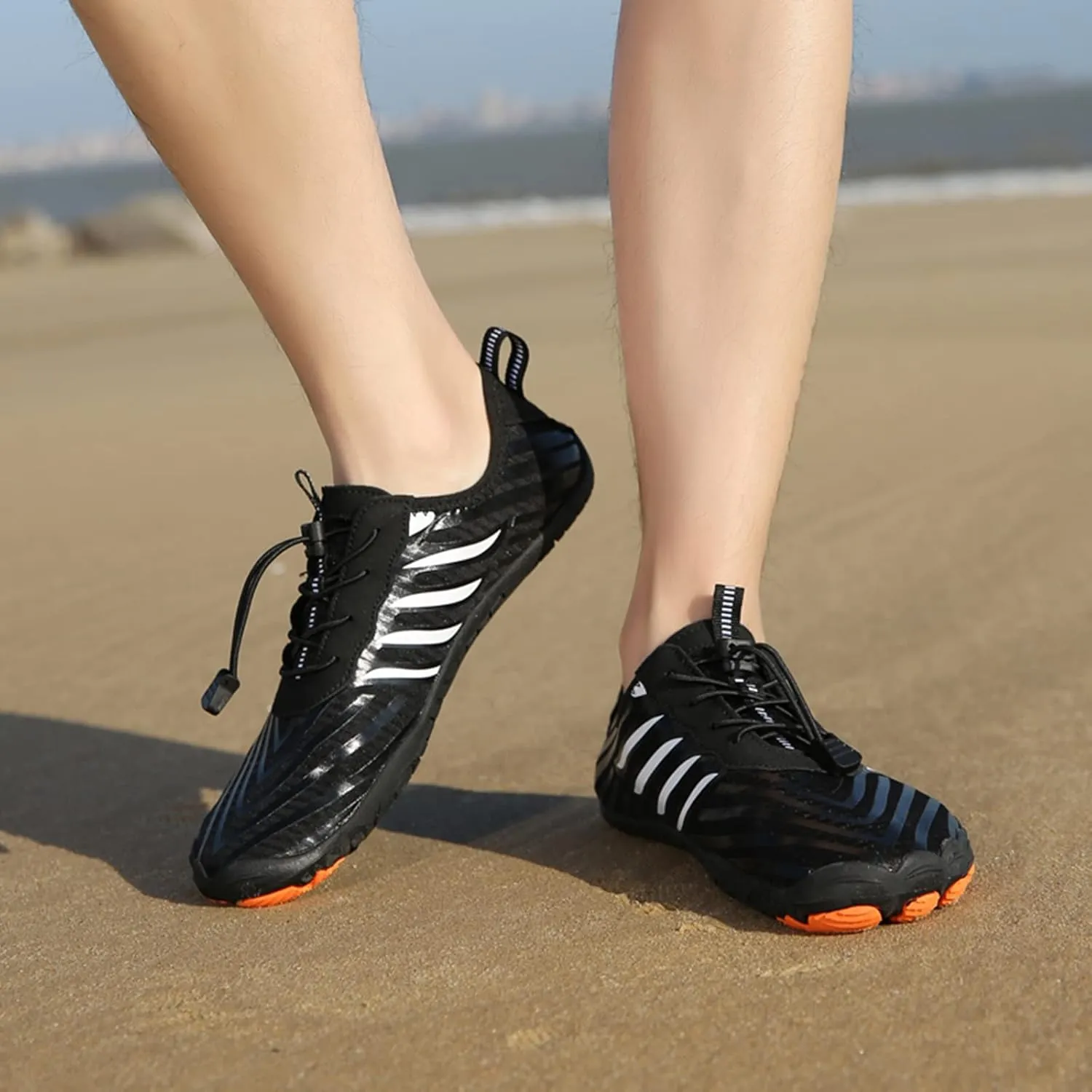 Water Shoes Men Wide Foot Breathable Non Slip Athletic Water Hiking Shoes for Women Non Slip Water Shoes Men Wide Beach Sports Quick Dry Barefoot for Pool Hiking Training Outdoor Water Sports