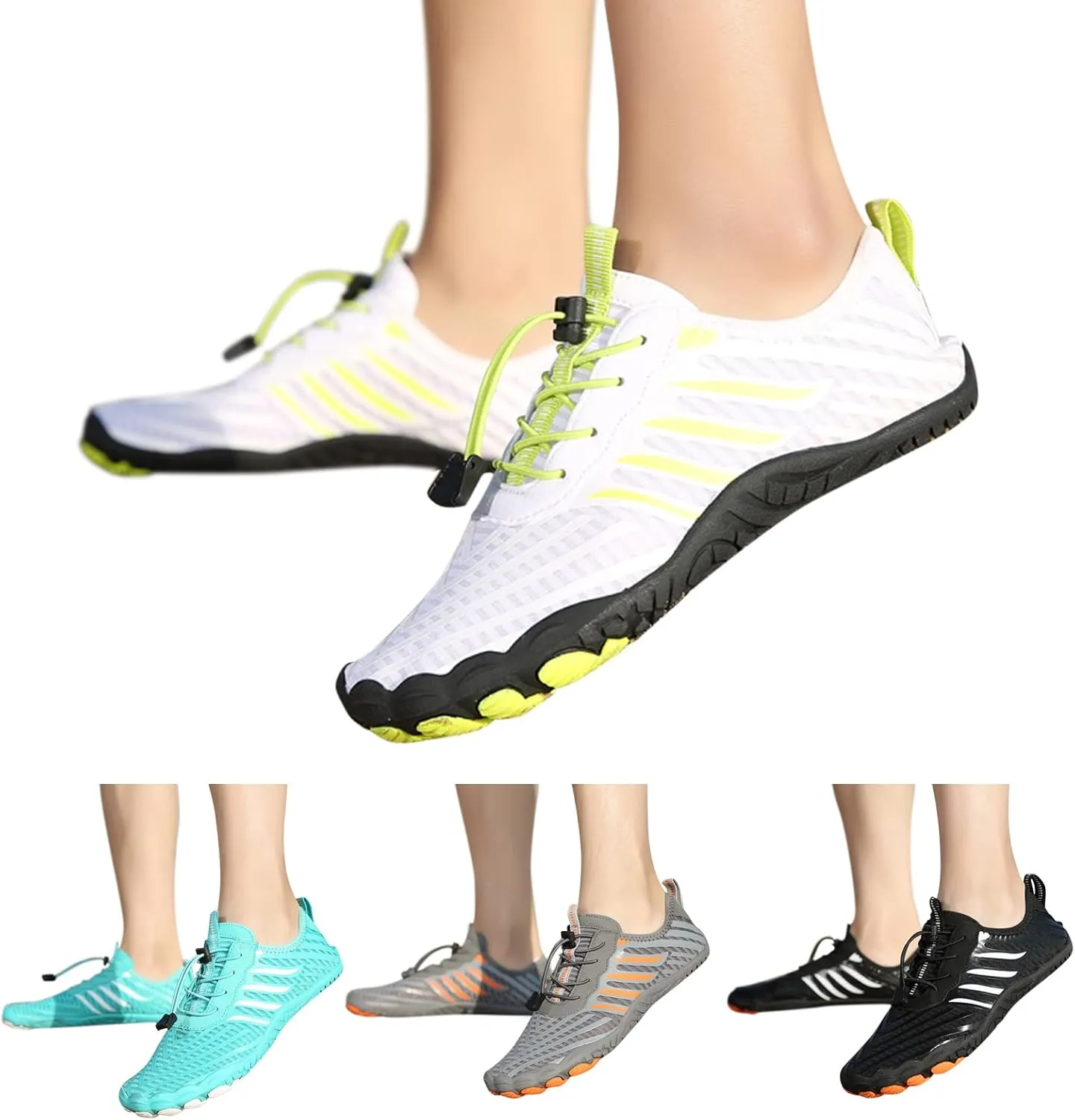 Water Sports Shoes Mens Womens Quick Dry Barefoot Aqua Swim Beach Pool Surf Hiking Kayaking Diving Yoga Breathable Design