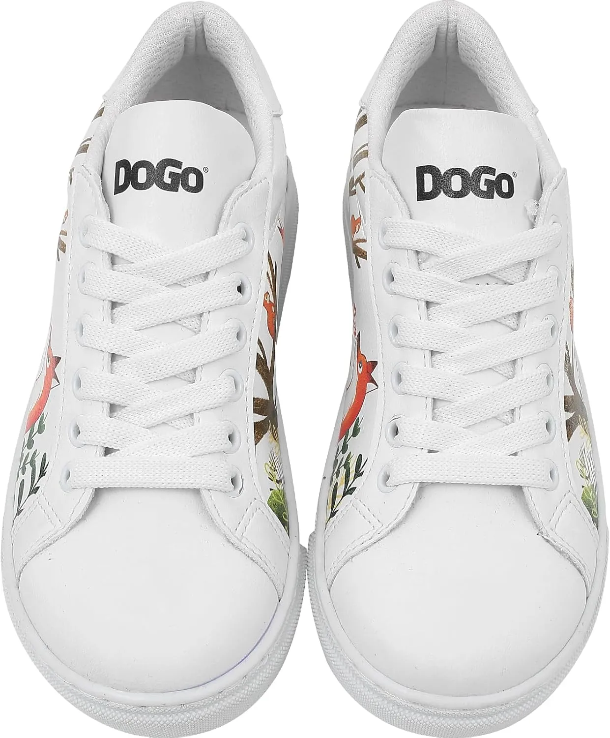 White Sneakers for Kids - Vegan Leather and Unique Design Fashion Sneakers for Kids