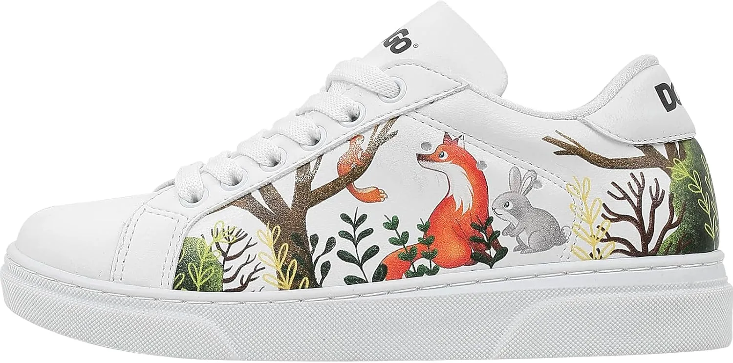 White Sneakers for Kids - Vegan Leather and Unique Design Fashion Sneakers for Kids
