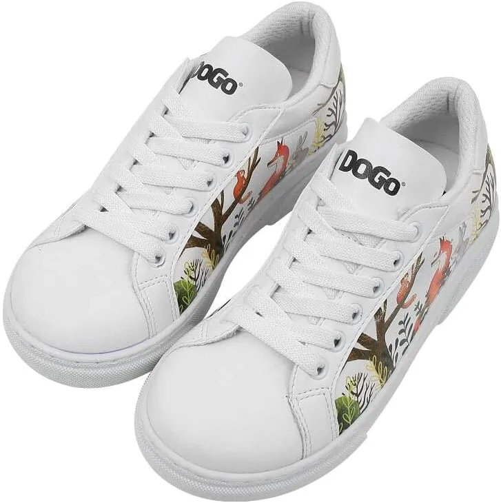 White Sneakers for Kids - Vegan Leather and Unique Design Fashion Sneakers for Kids