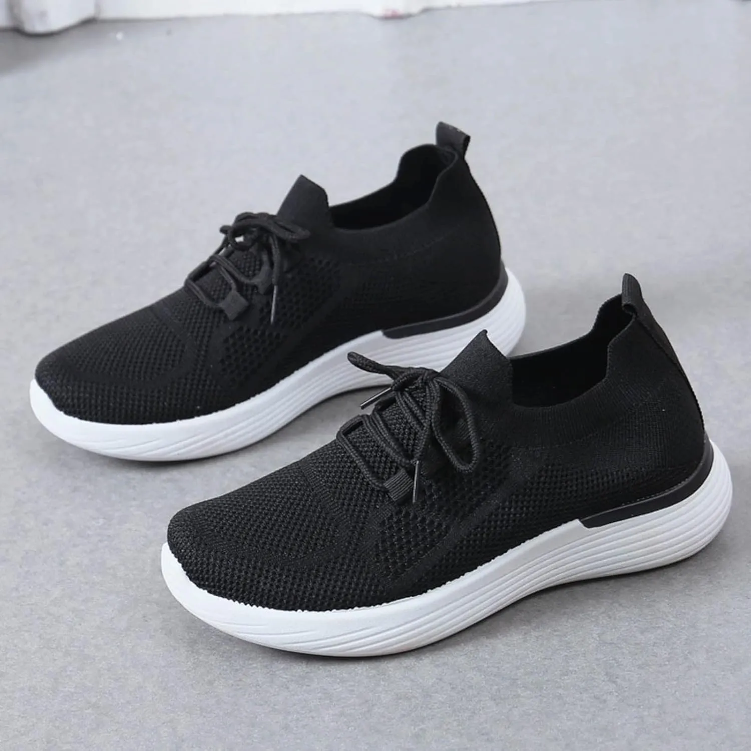 Wide Width High Top Slip On Sneakers for Women Zapatos De Trabajo Confortables para Mujer Walking Shoes for Women Slip Ons Womens Sneakers Platform Zapatos De Trabajo para Mujer Antideslizante Cross