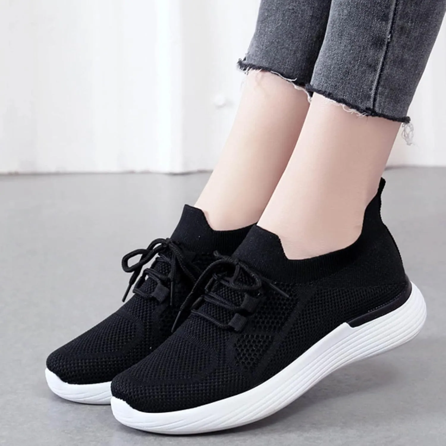 Wide Width High Top Slip On Sneakers for Women Zapatos De Trabajo Confortables para Mujer Walking Shoes for Women Slip Ons Womens Sneakers Platform Zapatos De Trabajo para Mujer Antideslizante Cross