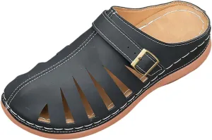 Women Summer Solid Slip On Casual Open Toe Wedges Comfortable Beach Shoes Sandals Slippers Summer Sandal