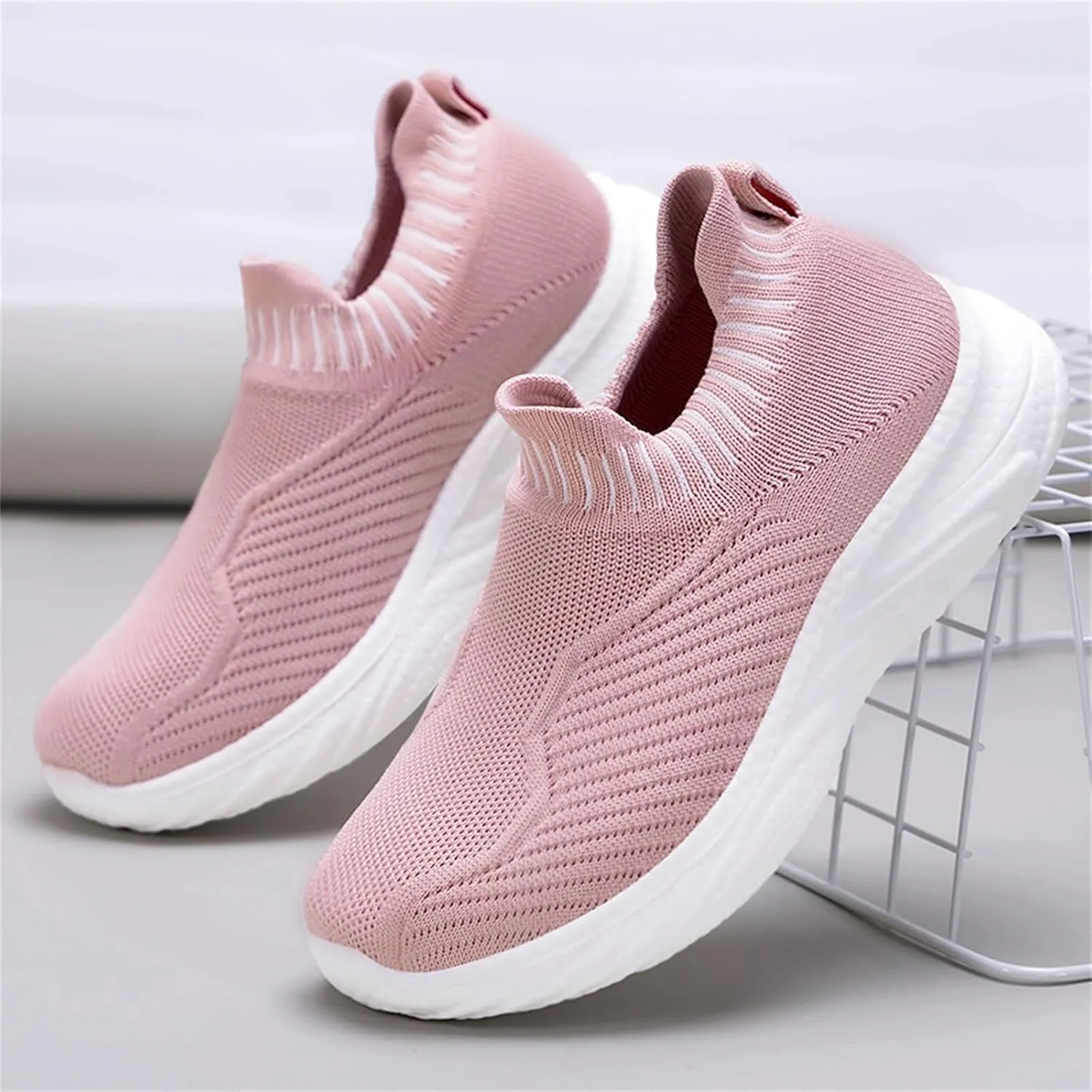 Women Woven Comfy Orthopedic Walking Shoes, Non-Slip Sneakers with Arch Support 2025 New Women's Breathable Slip On Arch Support