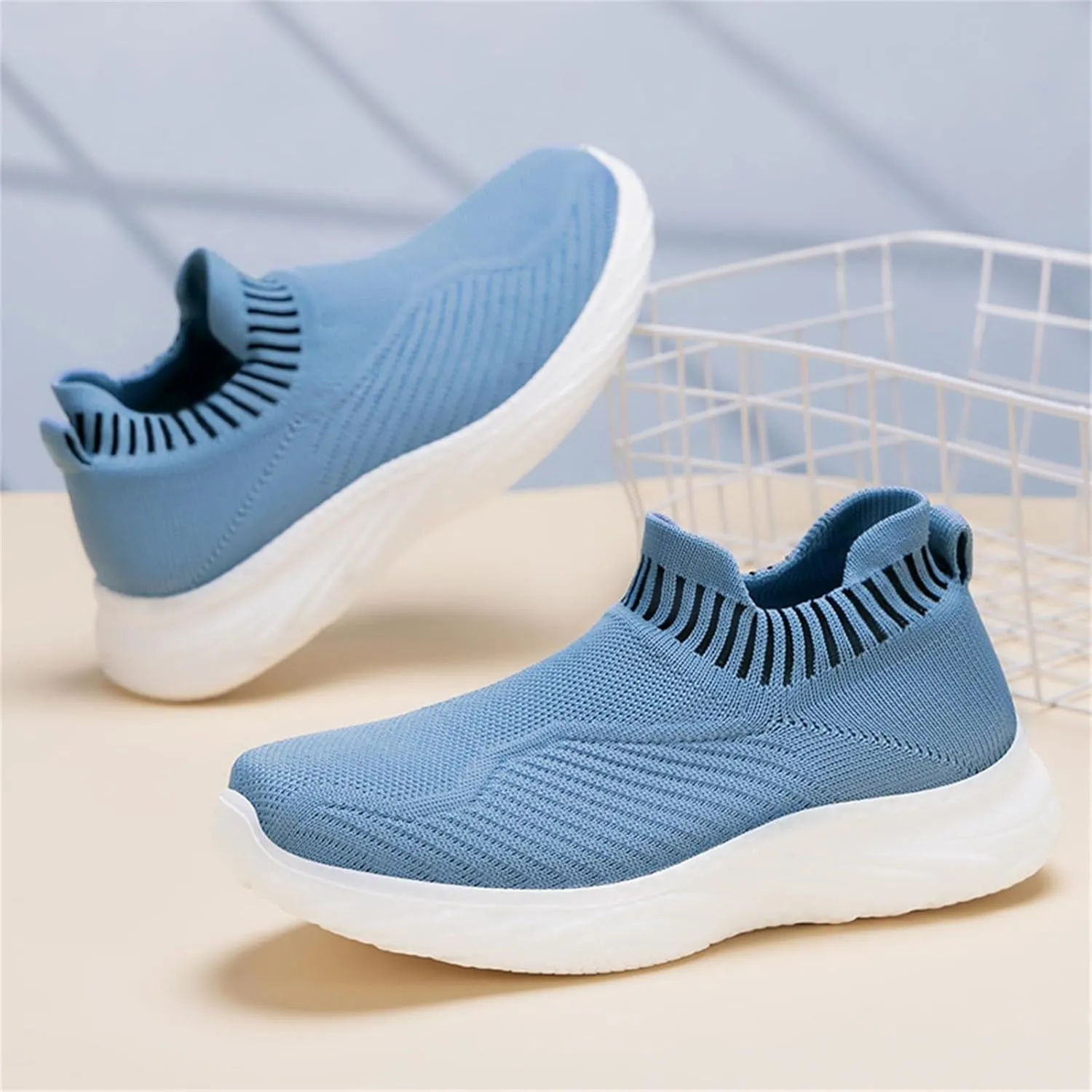 Women Woven Comfy Orthopedic Walking Shoes, Non-Slip Sneakers with Arch Support 2025 New Women's Breathable Slip On Arch Support