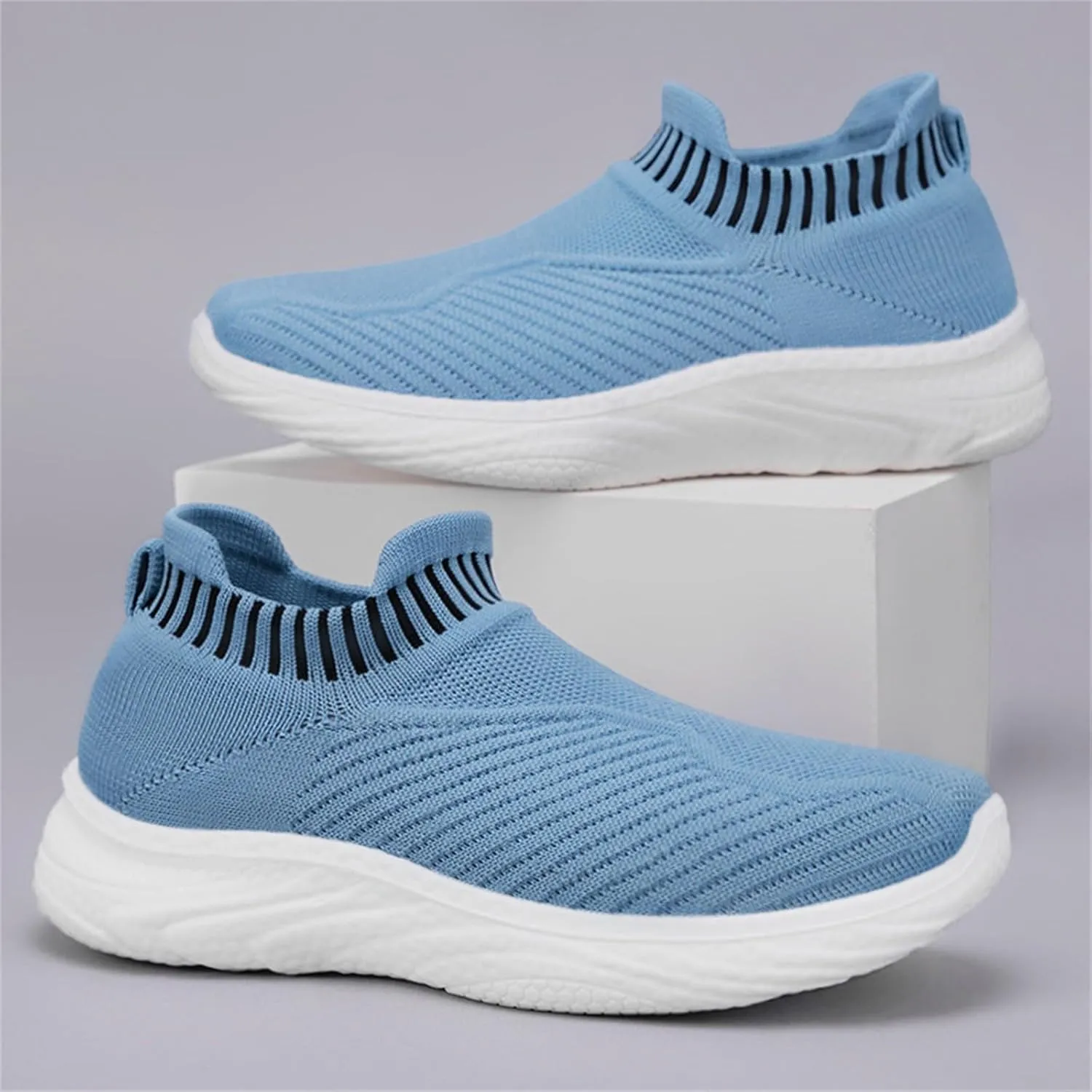 Women Woven Comfy Orthopedic Walking Shoes, Non-Slip Sneakers with Arch Support 2025 New Women's Breathable Slip On Arch Support