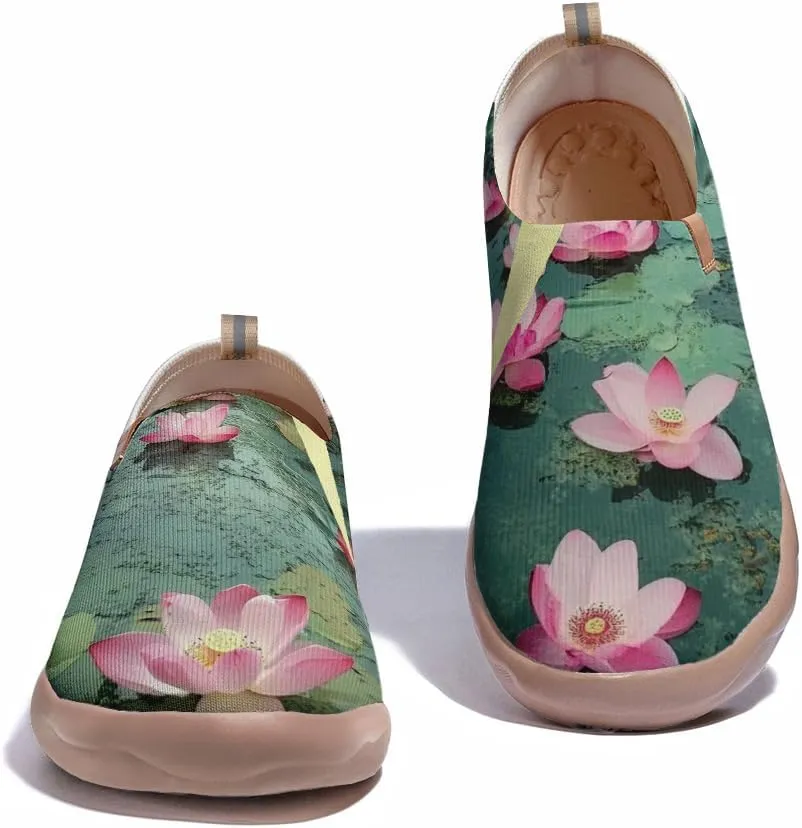 Women's Art Travel Sneakers Colorful Comfortable Slip On Shoes Casual Floral Stylish Everyday Loafers