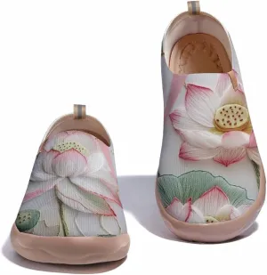 Women's Art Travel Sneakers Colorful Comfortable Slip On Shoes Casual Floral Stylish Everyday Loafers