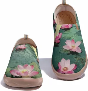 Women's Art Travel Sneakers Colorful Comfortable Slip On Shoes Casual Floral Stylish Everyday Loafers