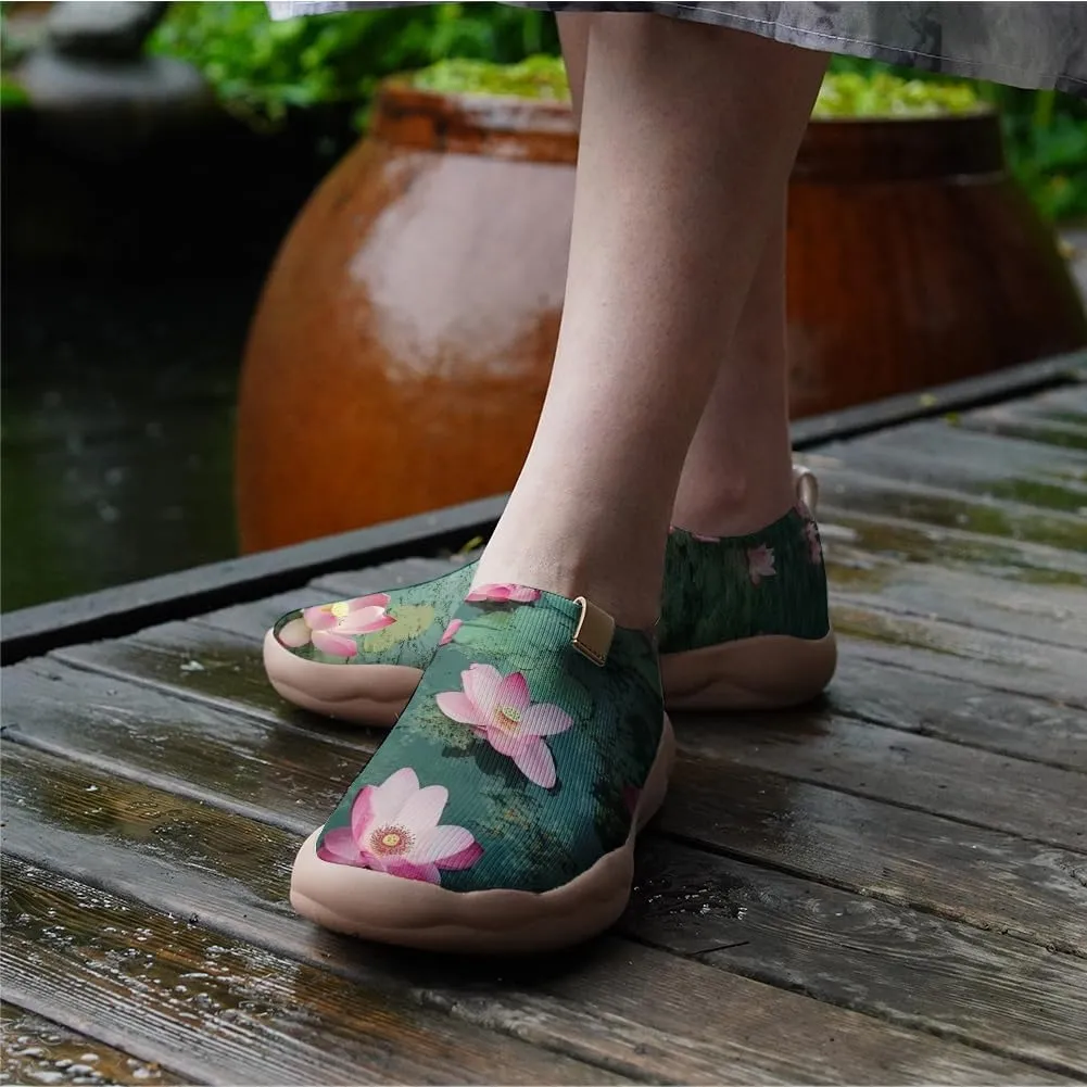 Women's Art Travel Sneakers Colorful Comfortable Slip On Shoes Casual Floral Stylish Everyday Loafers
