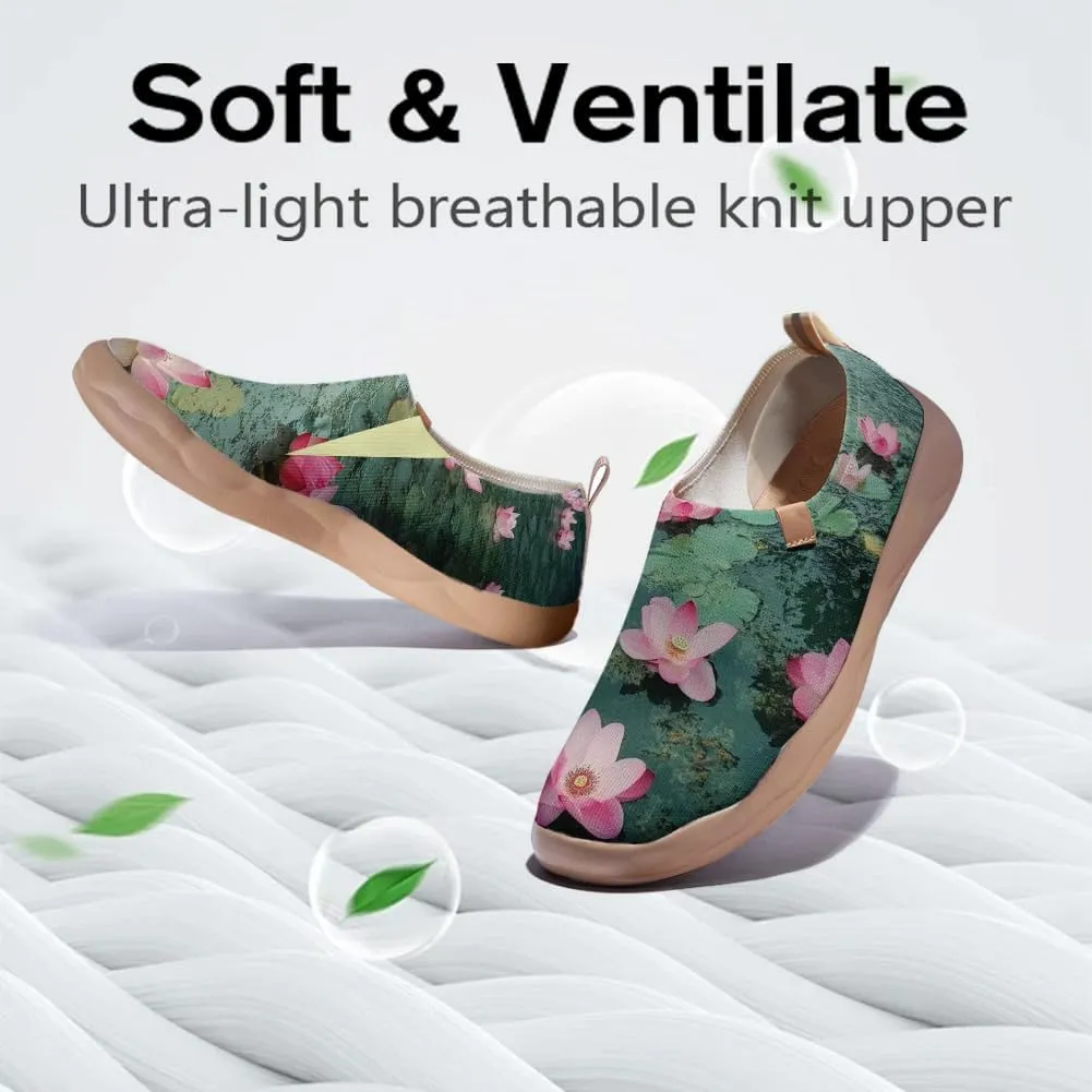 Women's Art Travel Sneakers Colorful Comfortable Slip On Shoes Casual Floral Stylish Everyday Loafers