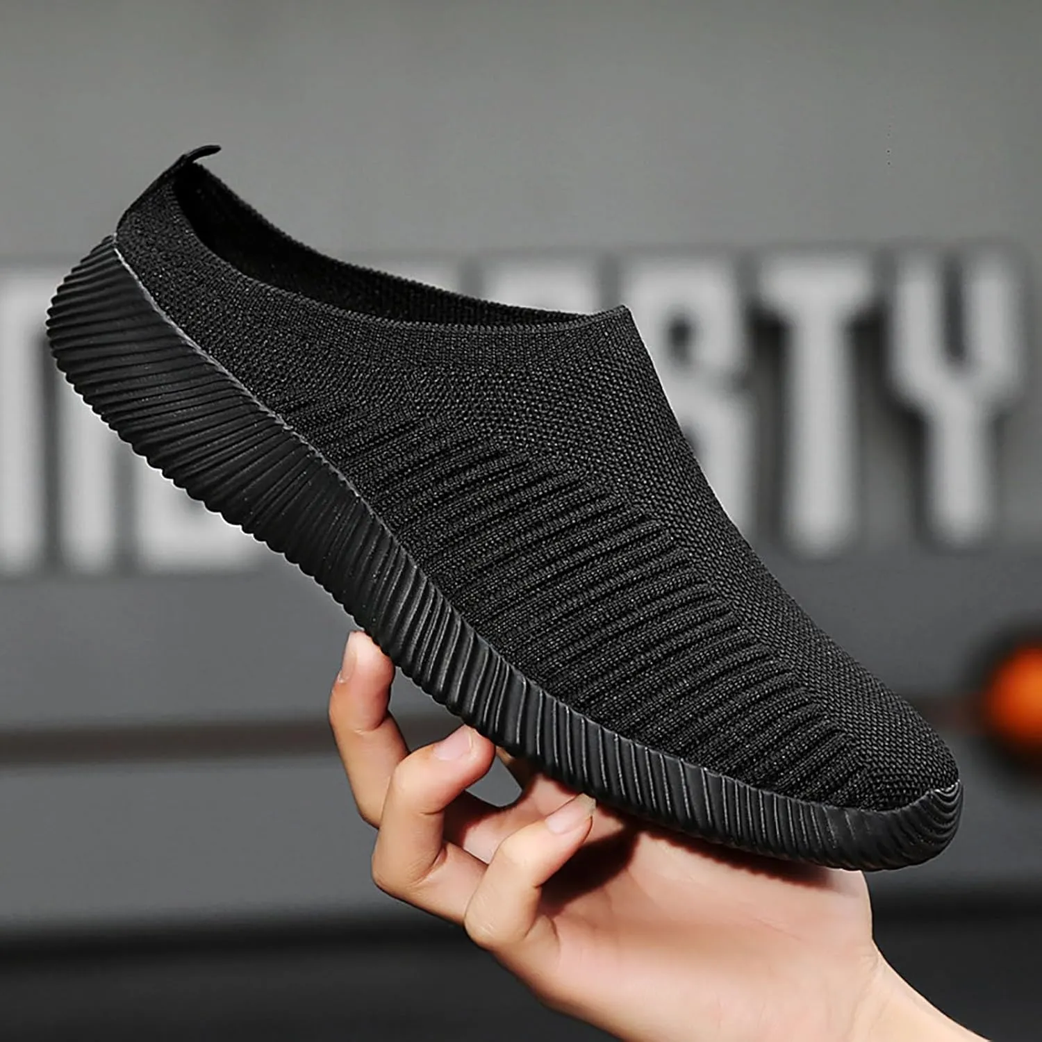 Women's Backless Slip on Mesh Sneakers Shoes Mens Casual Shoes Arch Support Women's Casual Shoes Women Shoes Sneakers White Tennis Shoe Trainers Shoe