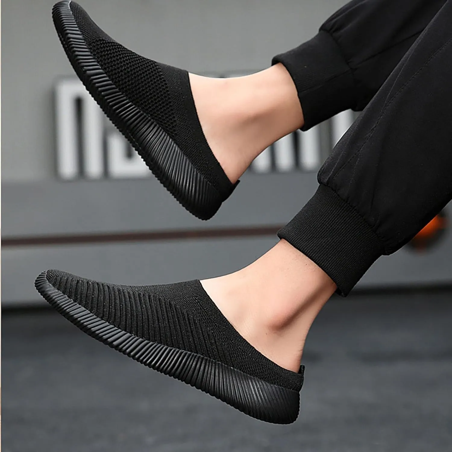 Women's Backless Slip on Mesh Sneakers Shoes Mens Casual Shoes Arch Support Women's Casual Shoes Women Shoes Sneakers White Tennis Shoe Trainers Shoe