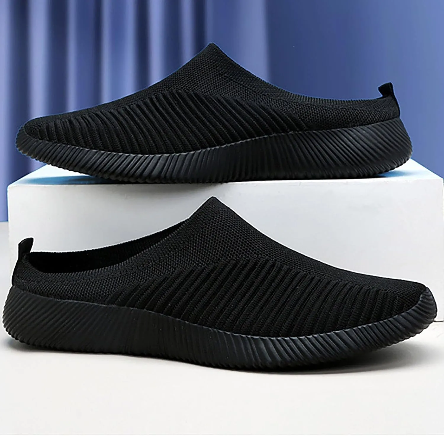 Women's Backless Slip on Mesh Sneakers Shoes Mens Casual Shoes Arch Support Women's Casual Shoes Women Shoes Sneakers White Tennis Shoe Trainers Shoe