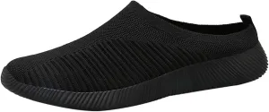 Women's Backless Slip on Mesh Sneakers Shoes Mens Casual Shoes Arch Support Women's Casual Shoes Women Shoes Sneakers White Tennis Shoe Trainers Shoe