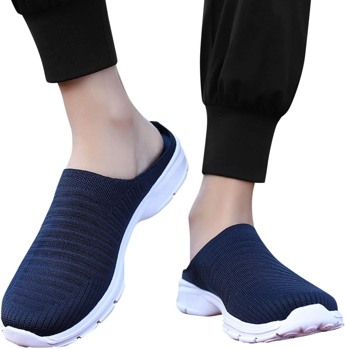 Women's Backless Slip on Mesh Sneakers Shoes Running Shoes for Men High Top Women's Shoes Casual Women Shoes Sneakers Red Tennis Shoe Loafers Dress Shoe