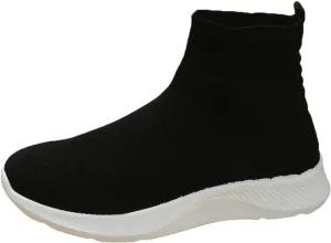 Womens Black Slip On Sneakers Size 8.5 Fashion Sneakers for Women 2023 Platform Women's Walking Shoes Sock Sneakers Lightweight Sneakers for Women Size 8 Wide Zapatos Negros para Mujer Deportivos