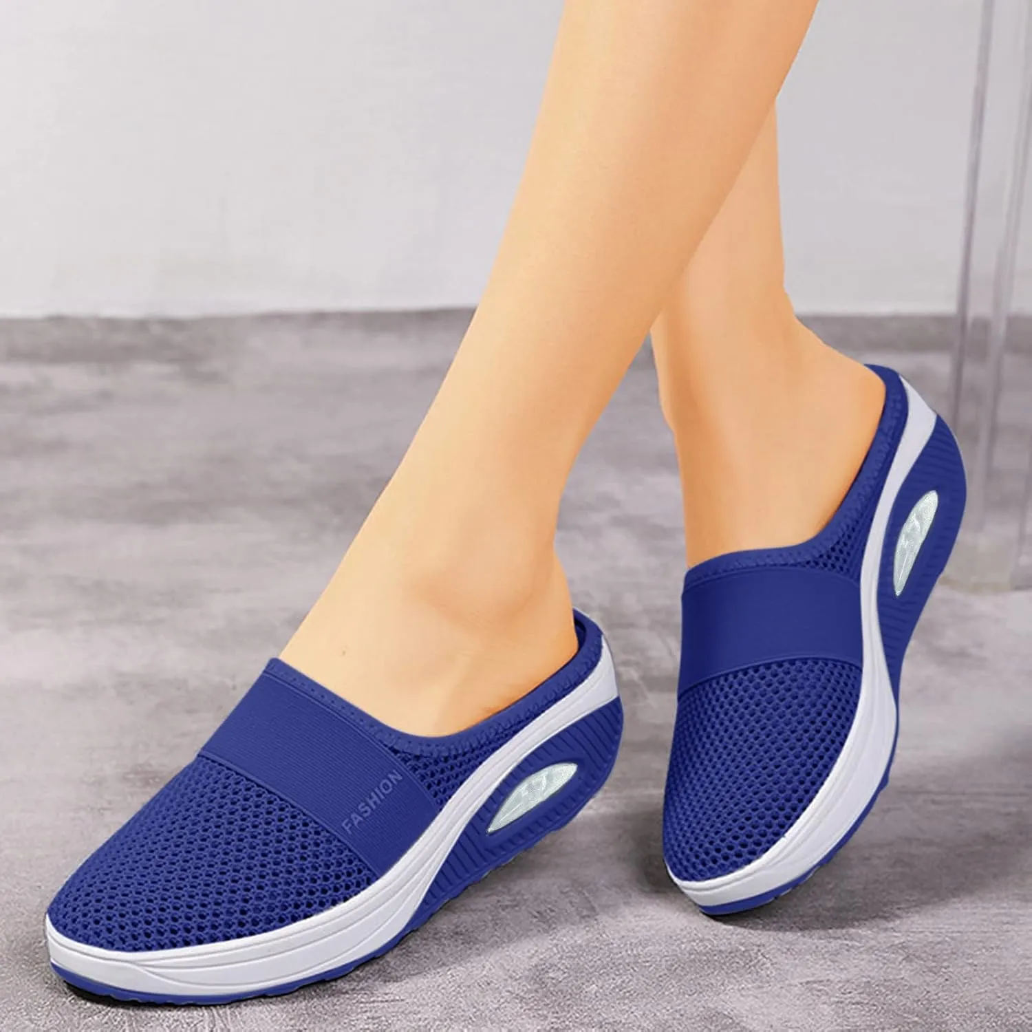 Womens Breathable Mesh Walking Mules Sneakers Mens Dress Shoes Arch Support Men Shoes Casual Dress Sneakers Slip On Tennis Shoe Loafers Casual Slip On