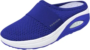 Womens Breathable Mesh Walking Mules Sneakers Mens Dress Shoes Arch Support Men Shoes Casual Dress Sneakers Slip On Tennis Shoe Loafers Casual Slip On