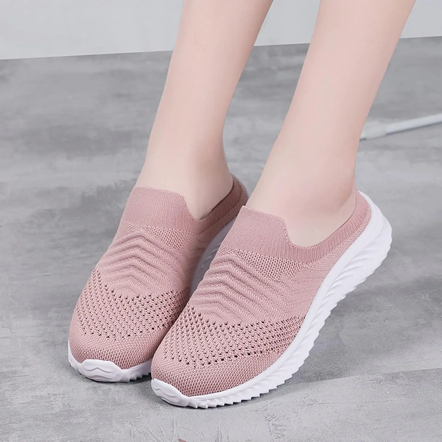 Womens Breathable Mesh Walking Mules Sneakers Tennis Shoes Womens Wide Width Men's Casual Dress Shoes Wedge Sneakers Steel Toe Tennis Shoe Trainers Shoe