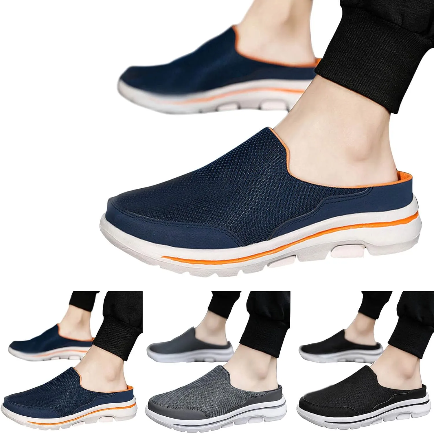 Women's Casual Slip on Half Shoes Breathable Mens Running Shoes Comfortable Dress Casual Shoes Walking Sneakers Tennis Shoe Loafers Dress Shoe
